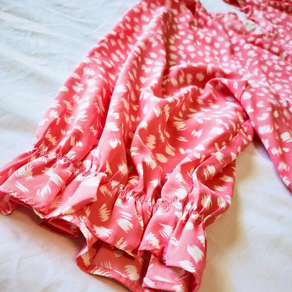 Umgee Bubblegum Pink Brushstroke Top | Fall Dopamine Aesthetic | Size 2X - Picture 5 of 7